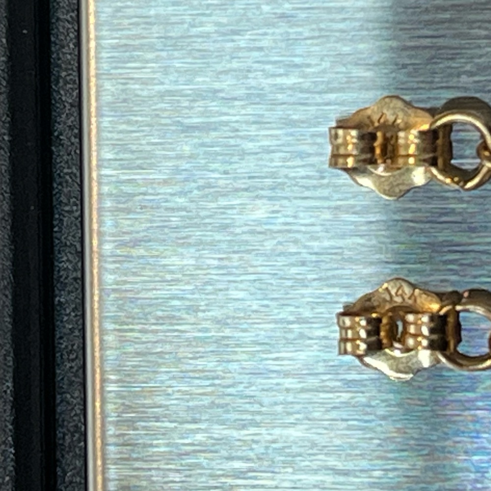 Gold Rope Chain Earring - Picture 4 of 5